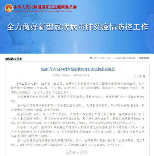 【31省区市新增22例/31省区市新增2例新冠】