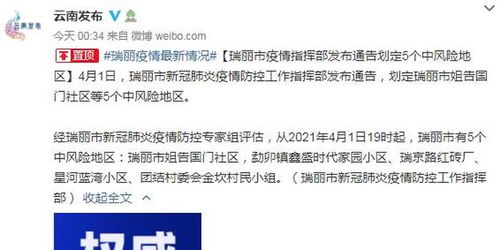 云南瑞丽市5地调整为中风险地区:瑞丽市中高风险地区调整 云南瑞丽市5地调整为中风险地区:瑞丽市中高风险地区调整