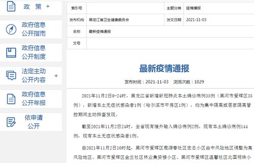 黑龙江新增1例本土确诊/黑龙江新增1例本土确诊病例 黑龙江新增1例本土确诊/黑龙江新增1例本土确诊病例