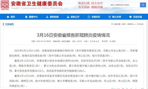 【安徽新增本土无症状15例,安徽新增无症状感染者病例】