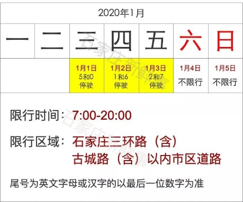 石家庄限号查询（石家庄2025年9月限行）