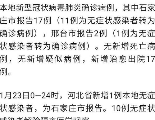 河北新增90例本土病例/河北新增本土病例85例
