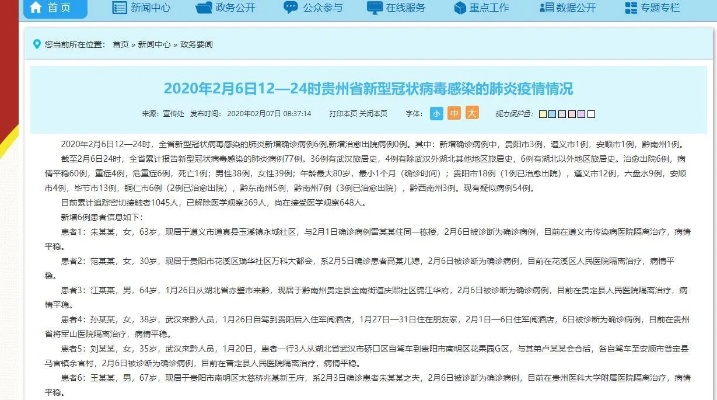 贵州新增确诊病例1例/贵州新增确诊病例1例详情 贵州新增确诊病例1例/贵州新增确诊病例1例详情