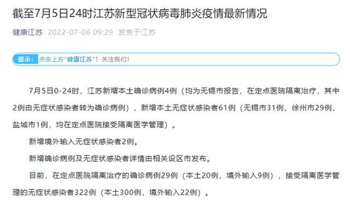 江苏昨日新增70例本土无症状/江苏昨日新增70例本土无症状病例 江苏昨日新增70例本土无症状/江苏昨日新增70例本土无症状病例