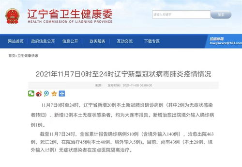 辽宁新增20例本土确诊12例无症状/辽宁新增4例本土确诊5例无症状轨迹 辽宁新增20例本土确诊12例无症状/辽宁新增4例本土确诊5例无症状轨迹