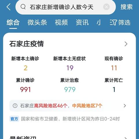 【石家庄确诊/石家庄确诊病例行消息】