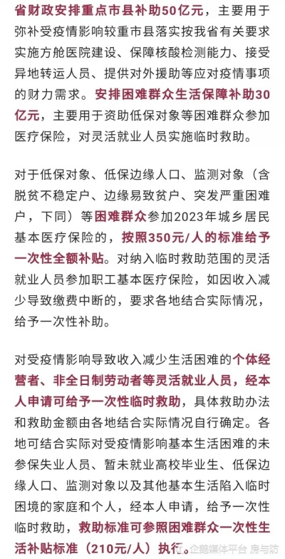 【疫情补助金/疫情补助金要求】 【疫情补助金/疫情补助金要求】