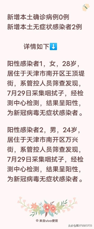 天津昨增7例本土无症状/天津新增1例无症状感染者 活动轨迹公布 天津昨增7例本土无症状/天津新增1例无症状感染者 活动轨迹公布