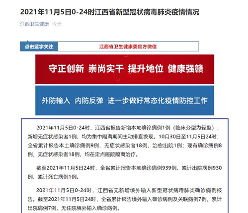 江西新增1例本土无症状/江西新增一例无症状感染者情况 江西新增1例本土无症状/江西新增一例无症状感染者情况