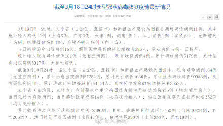 31省区市新增确诊7例本土3例:31省区市新增确诊92例本土73例