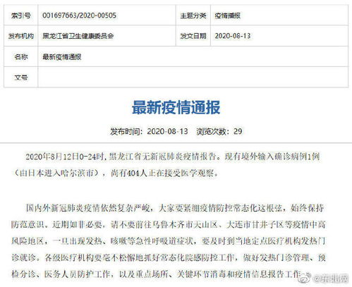 黑龙江新增本土确诊病例5例/黑龙江新增本土确诊病例5例行动轨迹 黑龙江新增本土确诊病例5例/黑龙江新增本土确诊病例5例行动轨迹